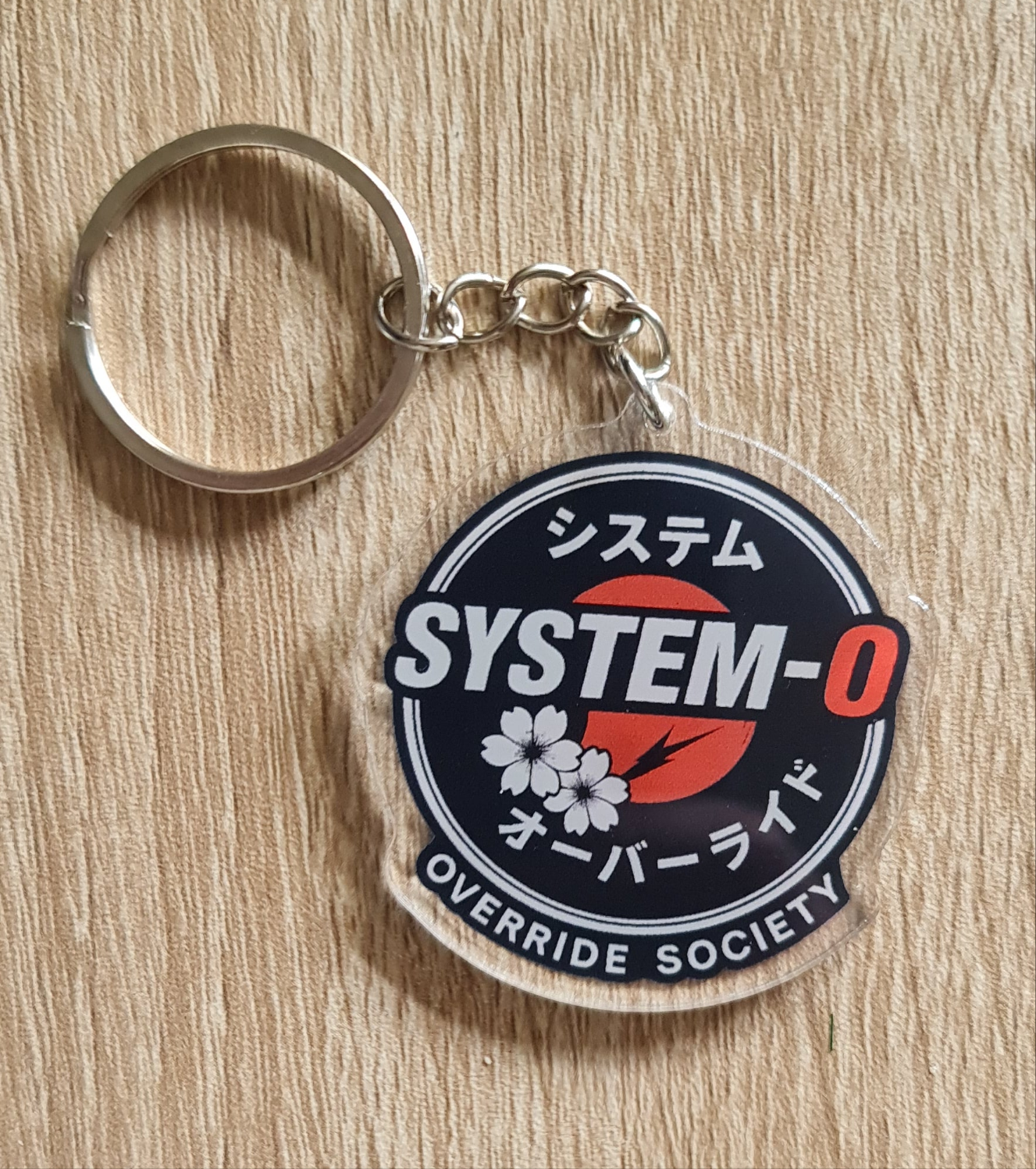 System Override Jpn crest keyring
